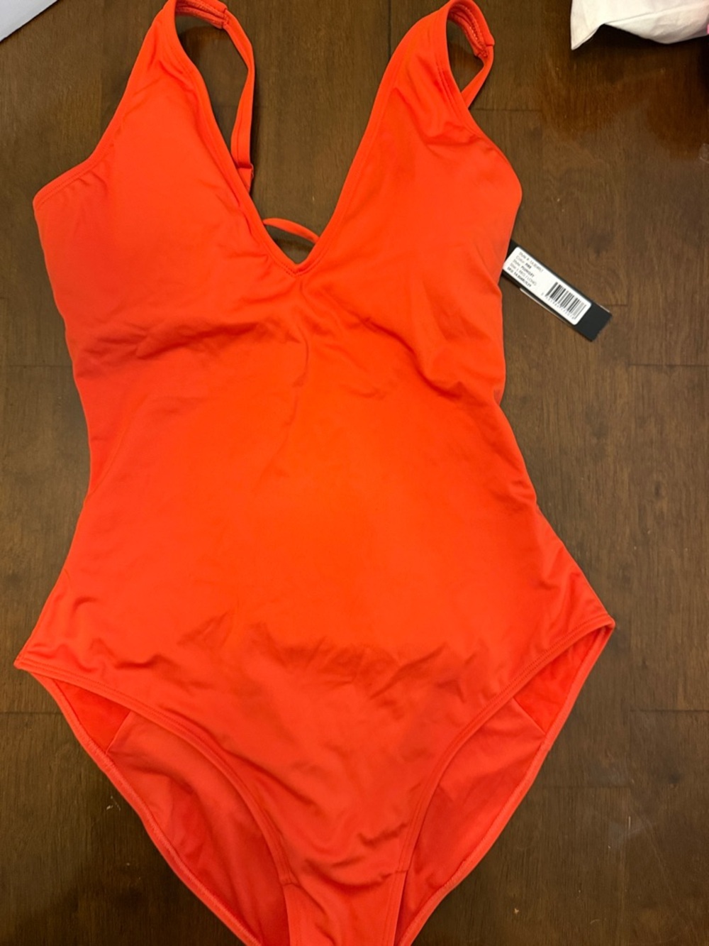 TA3 Fire Plunge One-Piece Swimsuit Large REG/long